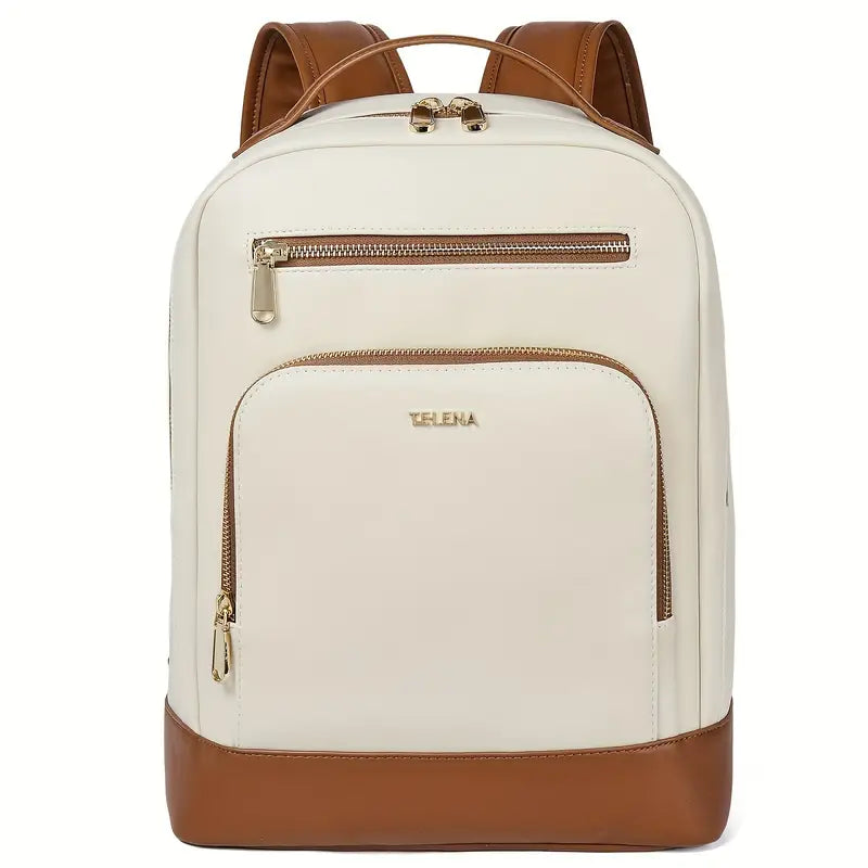 Telena Laptop Backpack Women Men 15 Inch Computer Bag Vintage Work Business Laptop Bag For Teacher Nurse
