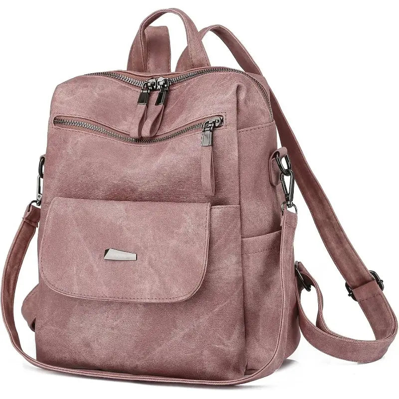 Women's High Quality Backpack Purse - Small Crossbody Backpack Handbag with Detachable Strap